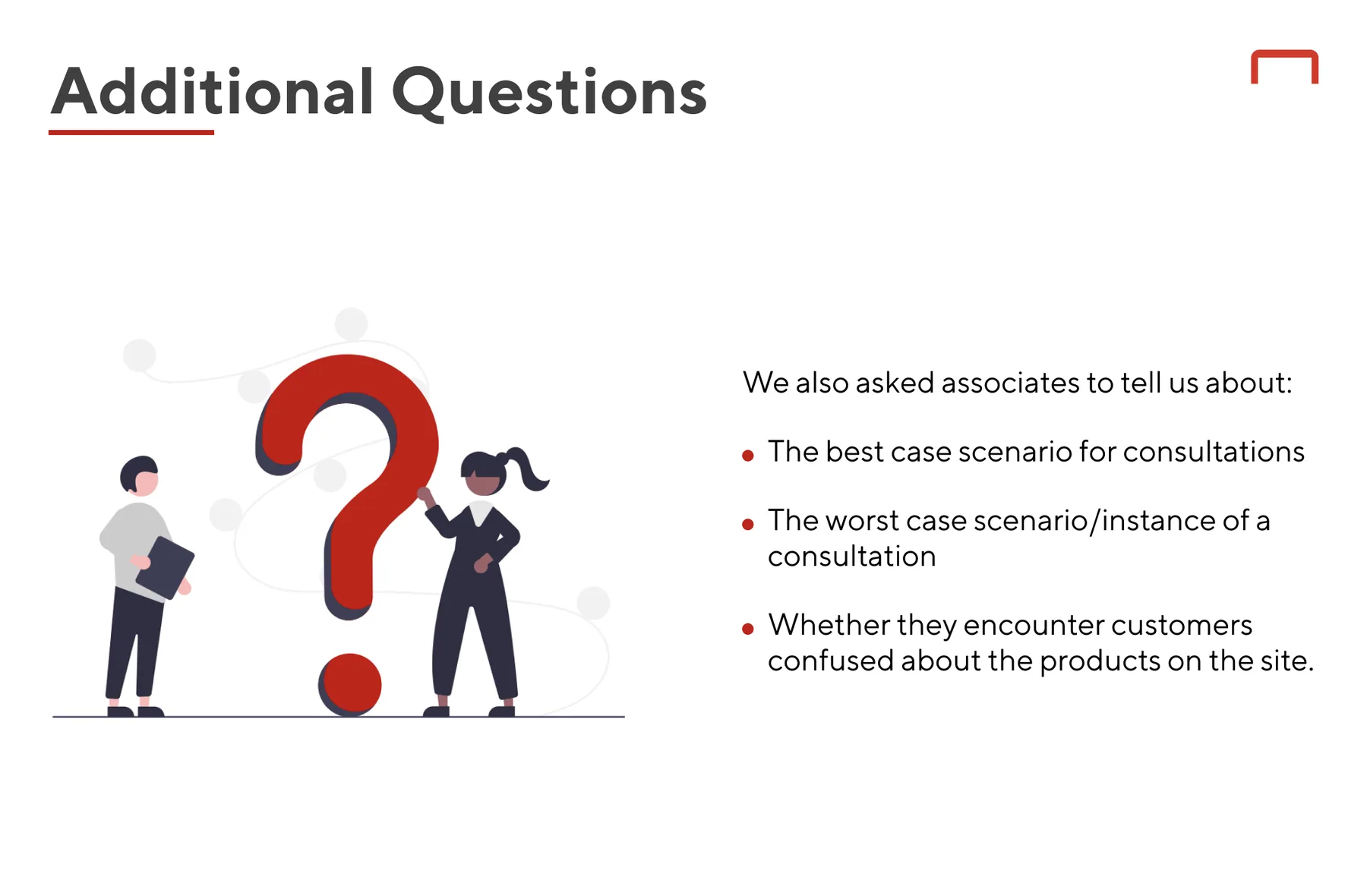 Screenshot of findings describing the test plan.